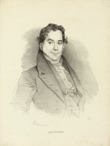 Portrait of the singer and composer Gioseffo Catrufo by Achille Devéria