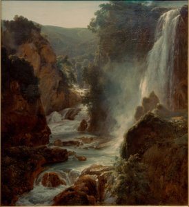 The Cascade of Tivoli by Achille Etna Michallon