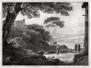 Lake Albano by Achille Etna Michallon