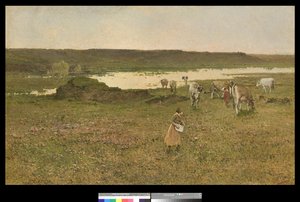 Pasture on the Valley by Achille Formis Befani