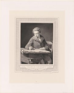 Portrait of Carle Vernet by Achille Jacquet