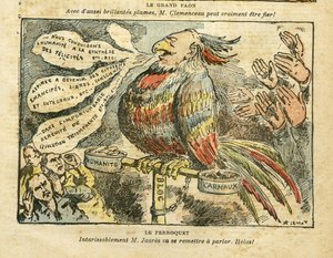 Illustration by Achille Lemot in Le Pelerin - The Great Peacock by Achille Lemot