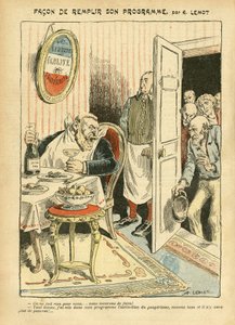 How to Fulfill His Program - Social, Misery, Gastronomy Cook, Socialism - Jaures Jean, Depute, Homemans - Food Metaphor, Opposition/Association