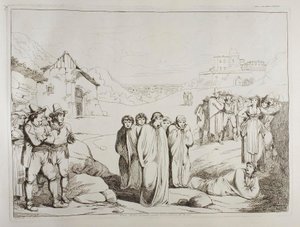 Sack Race in the Outskirts of Rome by Achille Pinelli