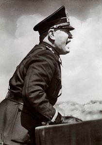 Mussolini Making a Speech by Achille Villani
