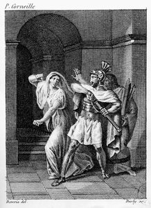 Illustration from Horatii by Pierre de Corneille by Achille after Deveria