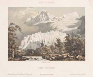 View of Mont Blanc from the Col des Montets by Ad. Cuvillier