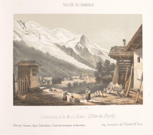 View of the Valley of Chamonix from the Pass Les Montées (Memory of Chamonix-Mont-Blanc) by Ad. Cuvillier