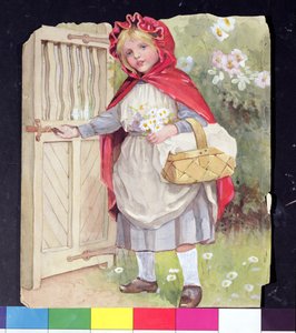 Little Red Riding Hood at the Garden Gate by Ada Dennis