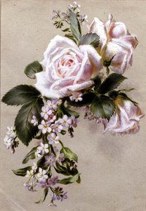 Roses and Forget-me-nots