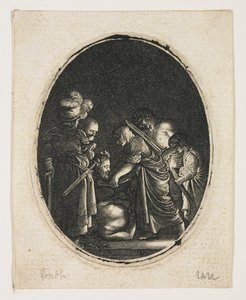 Salome Receiving the Head of Saint John, Engraved by Hendrik Goudt