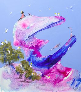Whimsical Dreamscape Birds