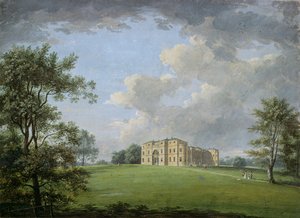 Highcliffe, Near Christchurch, from the Park, with a Group of Figures