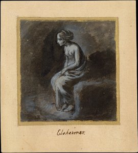 Seated Young Woman by Adam Elsheimer