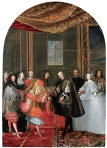 The Meeting Between Kings Philip IV and Louis XIV on Pheasant Island