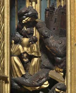 Adoration of the Magi (detail) by Adam Kraft