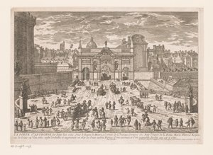 View of the Porte Saint-Antoine by Adam Perelle