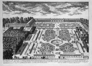 Le Chateau de Trianon, Gardens of Petit Trianon at royal Palace of Versailles by Adam Perelle