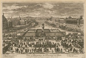 View of the Pont Neuf in Paris by Adam Perelle