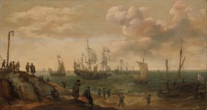 Ships off a Coast by Adam Willaerts