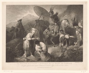 The Baptism of the Eunuch by Philip by Adam von Bartsch