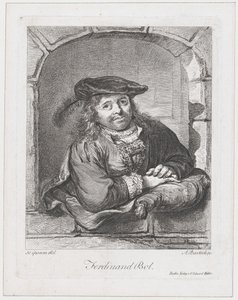 Portrait of Ferdinand Bol by Adam von Bartsch