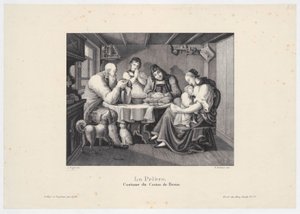 Seated Man with a Stick and a Child, Plate 65 from the Series of Figures after Michelangelo by Adamo Scultori