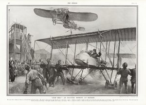 Near accident at Hendon Aerodrome, 1913 by Addison Thomas Millar