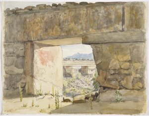 Ruined Buildings at Mitla, Oaxaca by Adela Breton