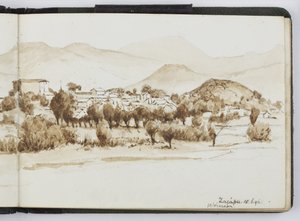 Sketchbook of watercolours, Drawings and Notes, Mexico, 1896-1898