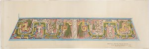 Stone Relief from Xochicalco, Mexico South Face of Cerro Colorado, Tehuacan by Adela Breton