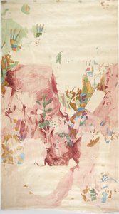 Tracing of a Wall Painting from the East Wall, Upper Temple of the Jaguars, Chichen Itza, Mexico by Adela Breton