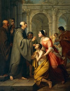 St Mauro Abbot Giving Sight to Young Blind Man