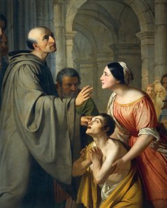 St Mauro Abbot Giving Sight to Young Blind Man