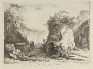 Vue du Tombeau de Virgile from Differentes vues dessinées d