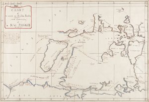 Chart of the search for Sir John Franklin and discovery of the North West Passage
