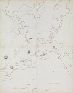 Chart of the Harbour of Rio de Janeiro, Brazil by Admiral Sir Edward Gennys Fanshawe
