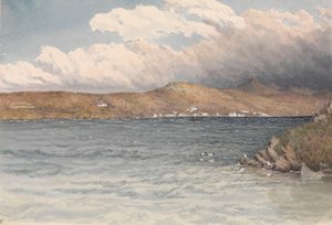 Settlement at Port Stanley, Falkland Islands, May 1849 by Admiral Sir Edward Gennys Fanshawe