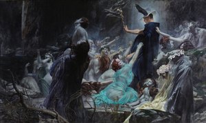 The Souls on the Acheron by Adolf Hiremy Hirschl