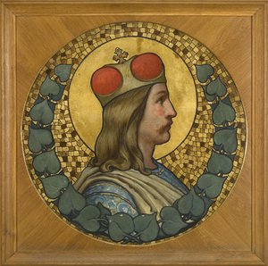 Saint Wenceslaus I, Duke of Bohemia by Adolf Liebscher