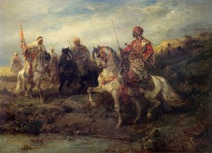 Arab Warriors on Horseback
