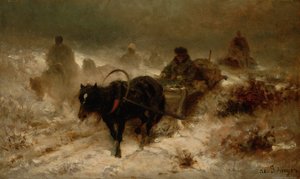 Returning Home, 19th Century by Adolf Schreyer