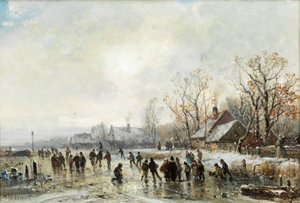 Ice Skating Fun by Adolf Stademann