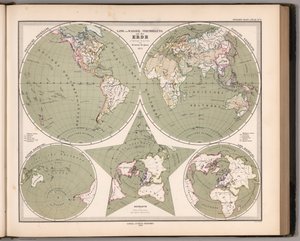 Hand Atlas of All Parts of the Earth and the World Structure (2761016) by Adolf Stieler