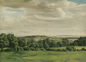 Landscape in Holstein, 1827 by Adolf Vollmer