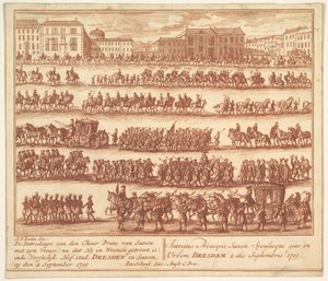 Entry of the Prince of Saxony with his Wife into Dresden on September 2, 1719