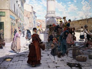 Women at Fountain