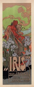 Poster for the Opera Iris by Pietro Mascagni