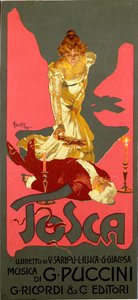 Poster in Liberty style for the opera 