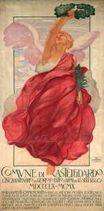 Poster for the fiftieth anniversary of the battle of Castelfidardo